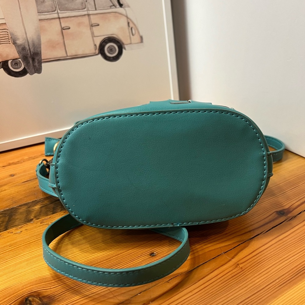 Joy Susan Woven Teal turquoise Crossbody Bag - Picture 6 of 8